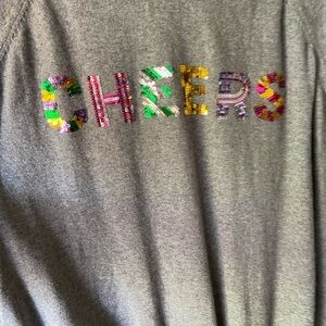 Torrid 3X Gray Crewneck Sweater with Sequins Holiday Design